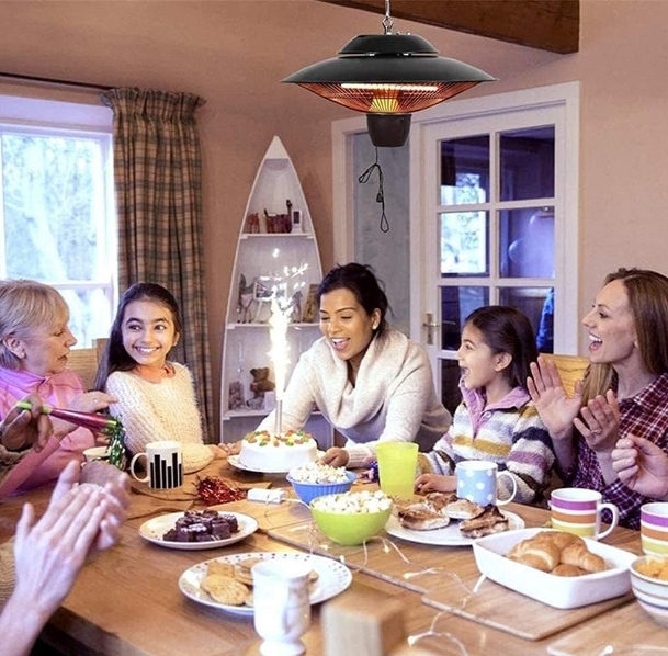 Ceiling mounted infrared heater